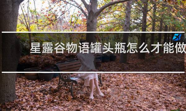 星露谷物语罐头瓶怎么才能做