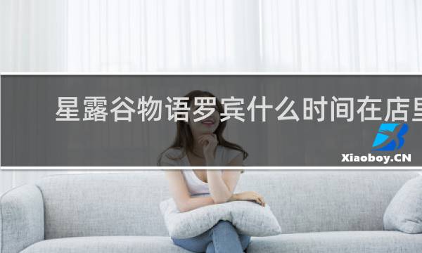 星露谷物语罗宾什么时间在店里