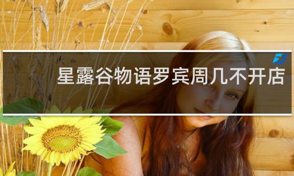 星露谷物语罗宾周几不开店