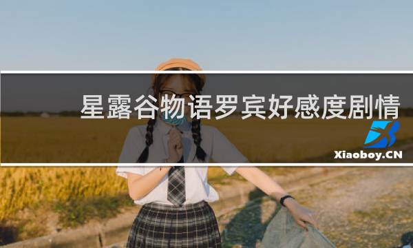 星露谷物语罗宾好感度剧情