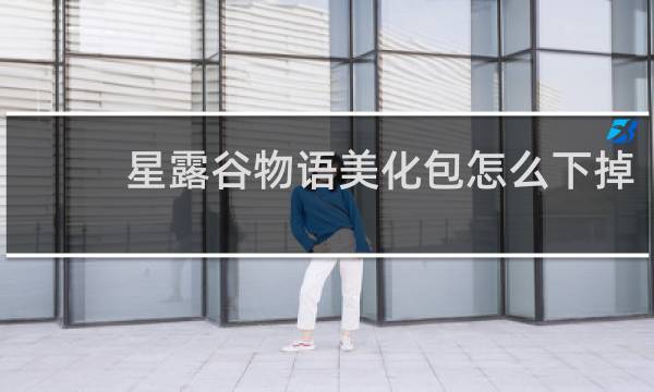 星露谷物语美化包怎么下掉
