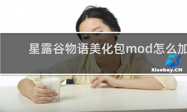 星露谷物语美化包mod怎么加