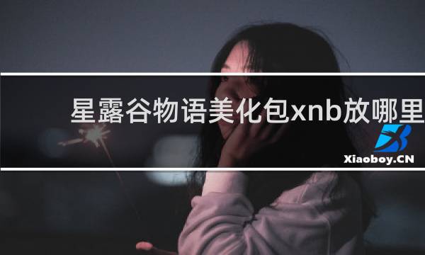 星露谷物语美化包xnb放哪里