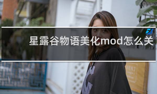 星露谷物语美化mod怎么关