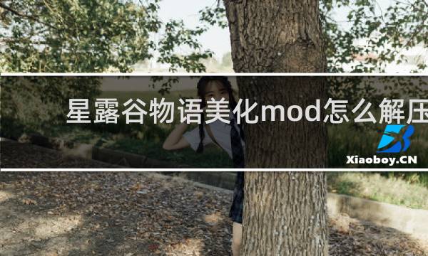星露谷物语美化mod怎么解压