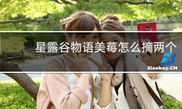 星露谷物语美莓怎么摘两个