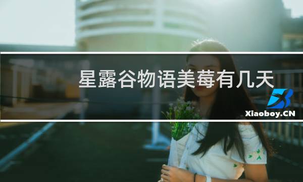 星露谷物语美莓有几天