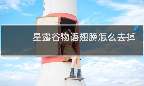 星露谷物语翅膀怎么去掉