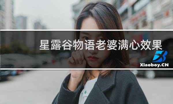 星露谷物语老婆满心效果