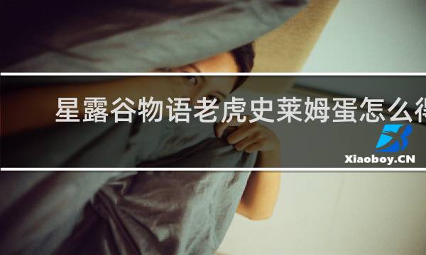 星露谷物语老虎史莱姆蛋怎么得