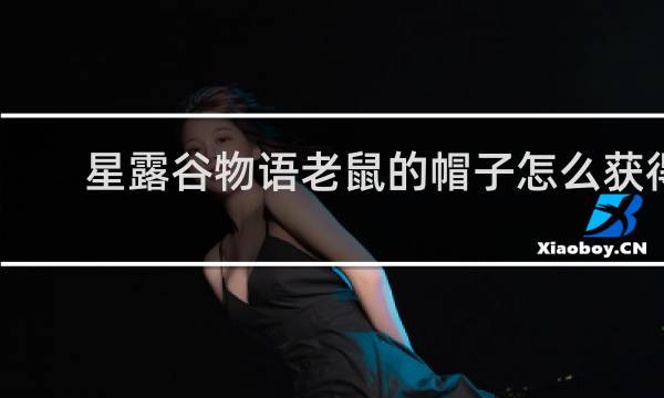 星露谷物语老鼠的帽子怎么获得