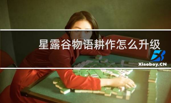 星露谷物语耕作怎么升级