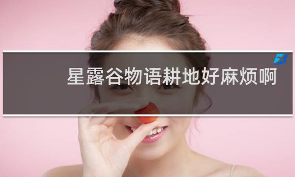 星露谷物语耕地好麻烦啊