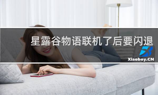 星露谷物语联机了后要闪退