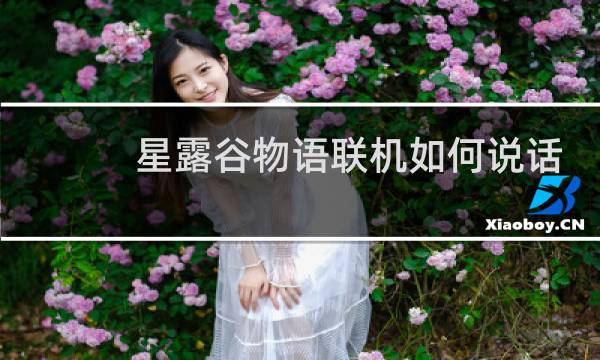 星露谷物语联机如何说话
