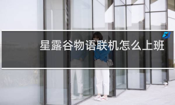 星露谷物语联机怎么上班