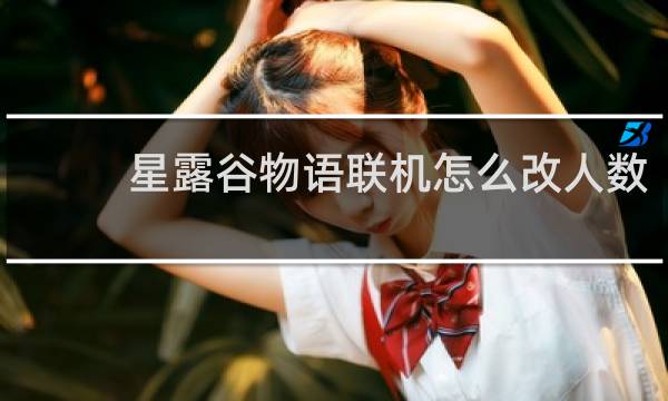 星露谷物语联机怎么改人数