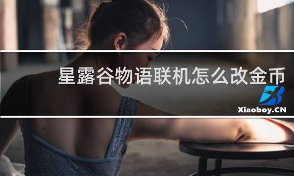 星露谷物语联机怎么改金币