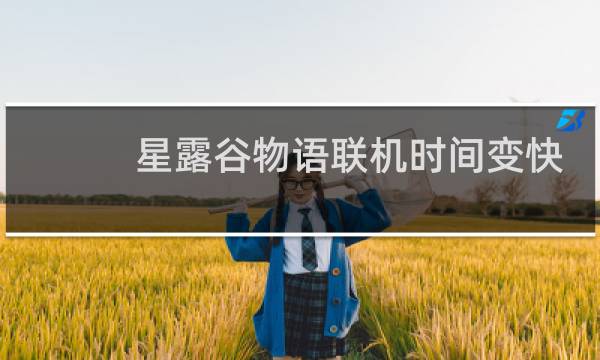 星露谷物语联机时间变快