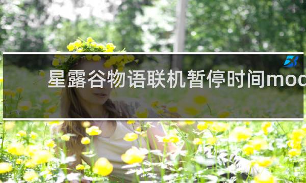 星露谷物语联机暂停时间mod