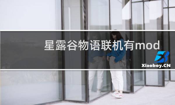 星露谷物语联机有mod