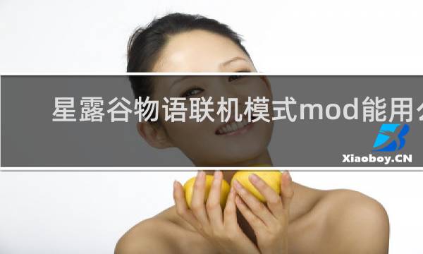 星露谷物语联机模式mod能用么