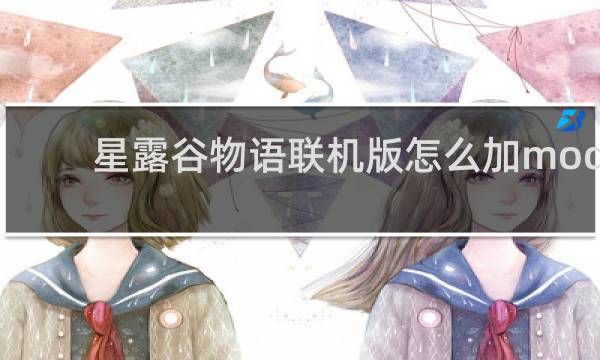 星露谷物语联机版怎么加mod