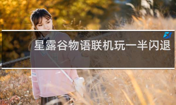 星露谷物语联机玩一半闪退