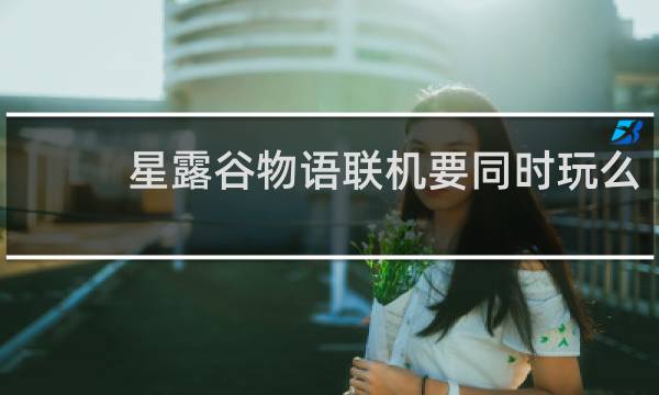 星露谷物语联机要同时玩么