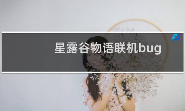 星露谷物语联机bug