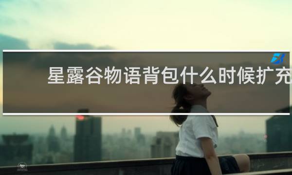 星露谷物语背包什么时候扩充