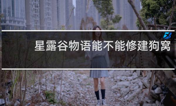 星露谷物语能不能修建狗窝