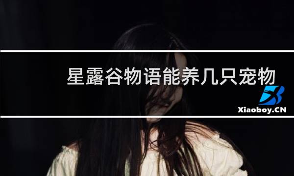 星露谷物语能养几只宠物