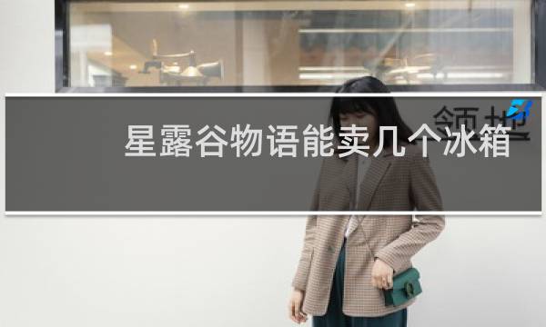 星露谷物语能卖几个冰箱