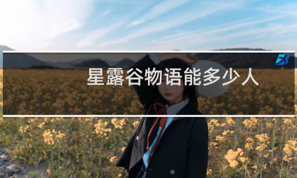 星露谷物语能多少人