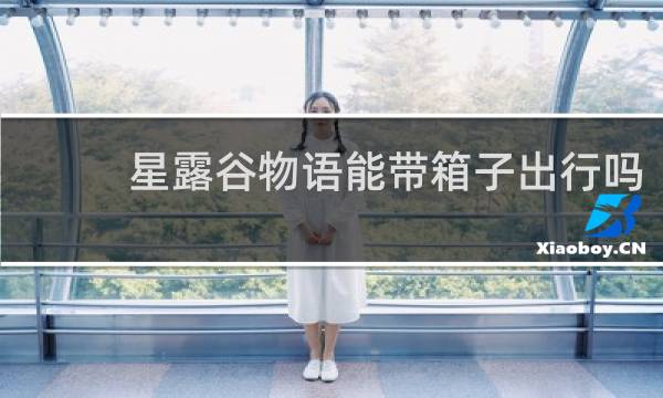 星露谷物语能带箱子出行吗