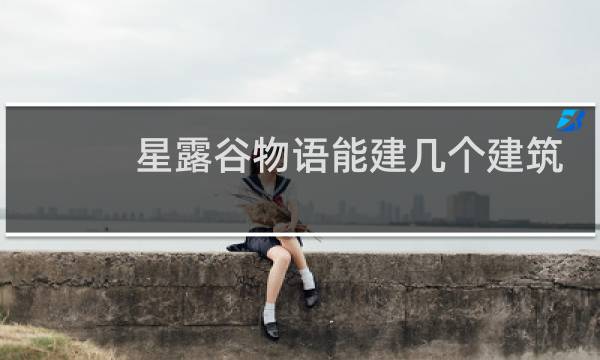 星露谷物语能建几个建筑
