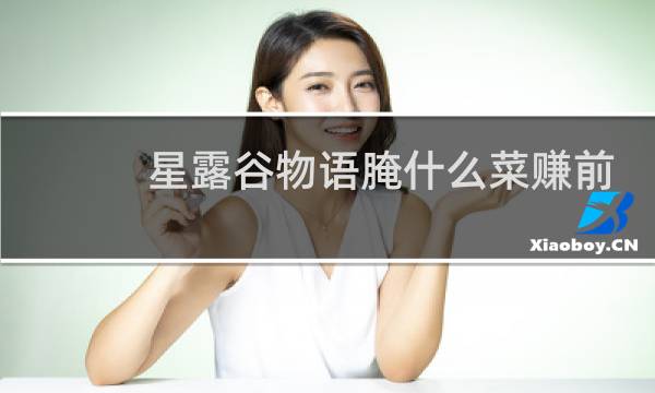 星露谷物语腌什么菜赚前