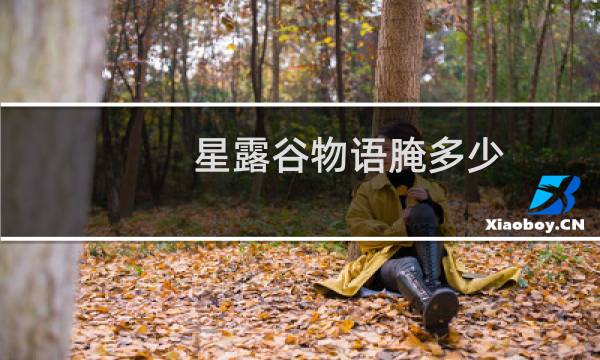 星露谷物语腌多少