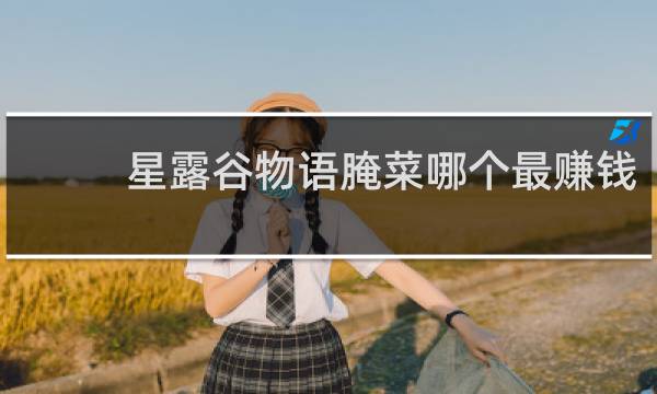 星露谷物语腌菜哪个最赚钱