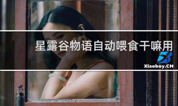 星露谷物语自动喂食干嘛用