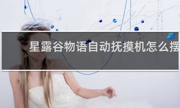 星露谷物语自动抚摸机怎么摆