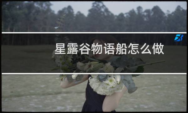 星露谷物语船怎么做