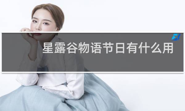 星露谷物语节日有什么用