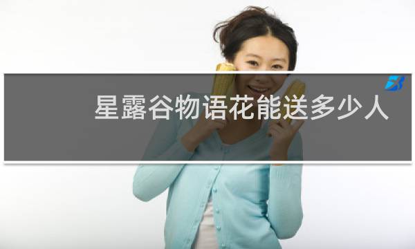 星露谷物语花能送多少人