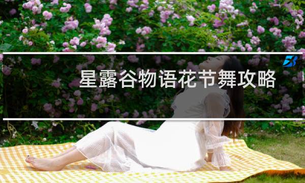 星露谷物语花节舞攻略