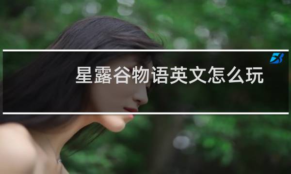 星露谷物语英文怎么玩