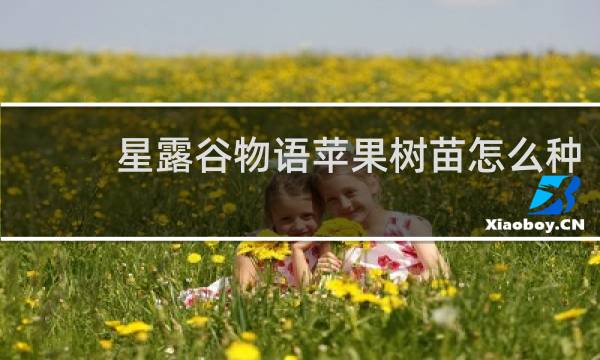 星露谷物语苹果树苗怎么种