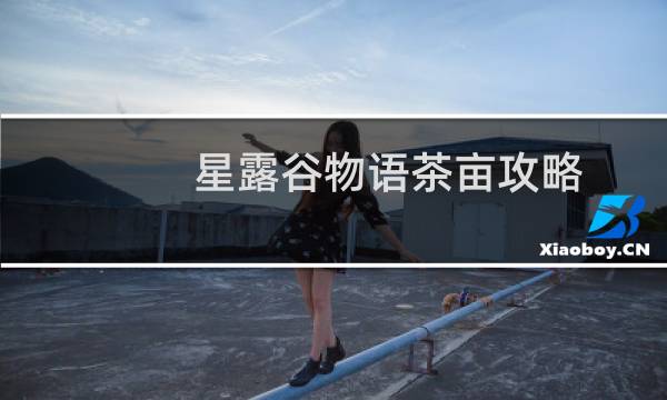 星露谷物语茶亩攻略