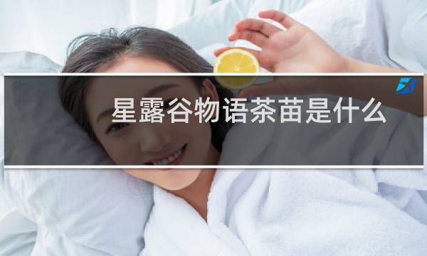 星露谷物语茶苗是什么